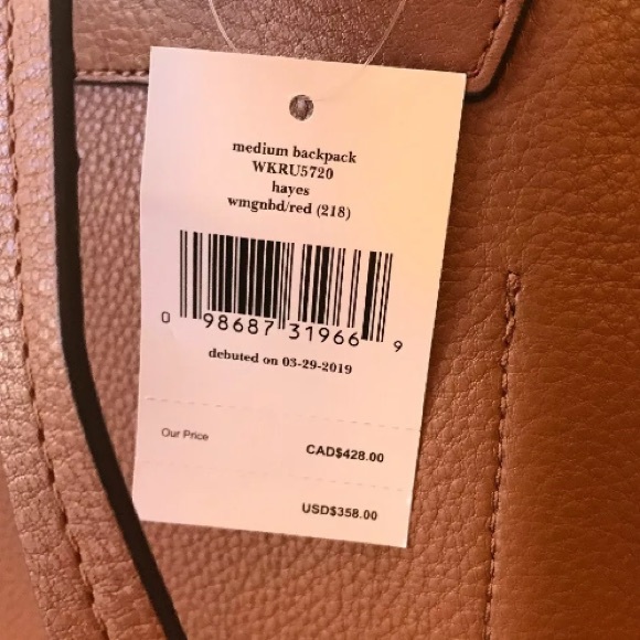 Kate spade medium Hayes backpack warm ginger - Picture 7 of 8